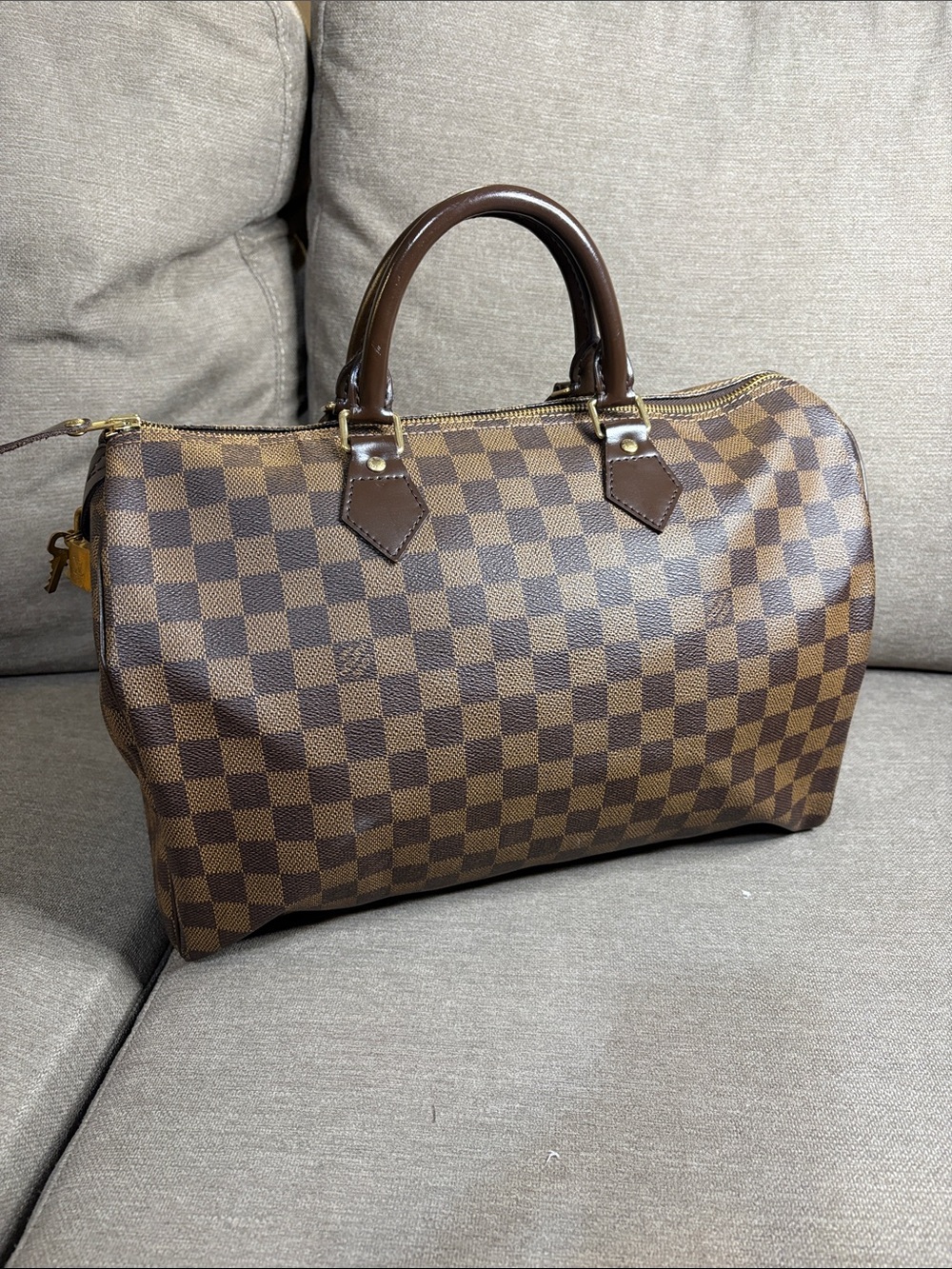 Louis Vuitton Damier Ebene Speedy 35 Authentic